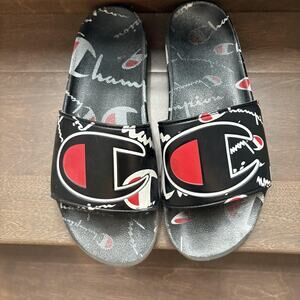 Champion Slides Shoes Mens Size 10 Pool Sandals Slip On Comfort Casual Summer